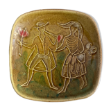 Ceramic trinket bowl Italian numbered, Alessio Tasca, mid Century