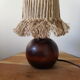 Lamp made of upcycled jute wire