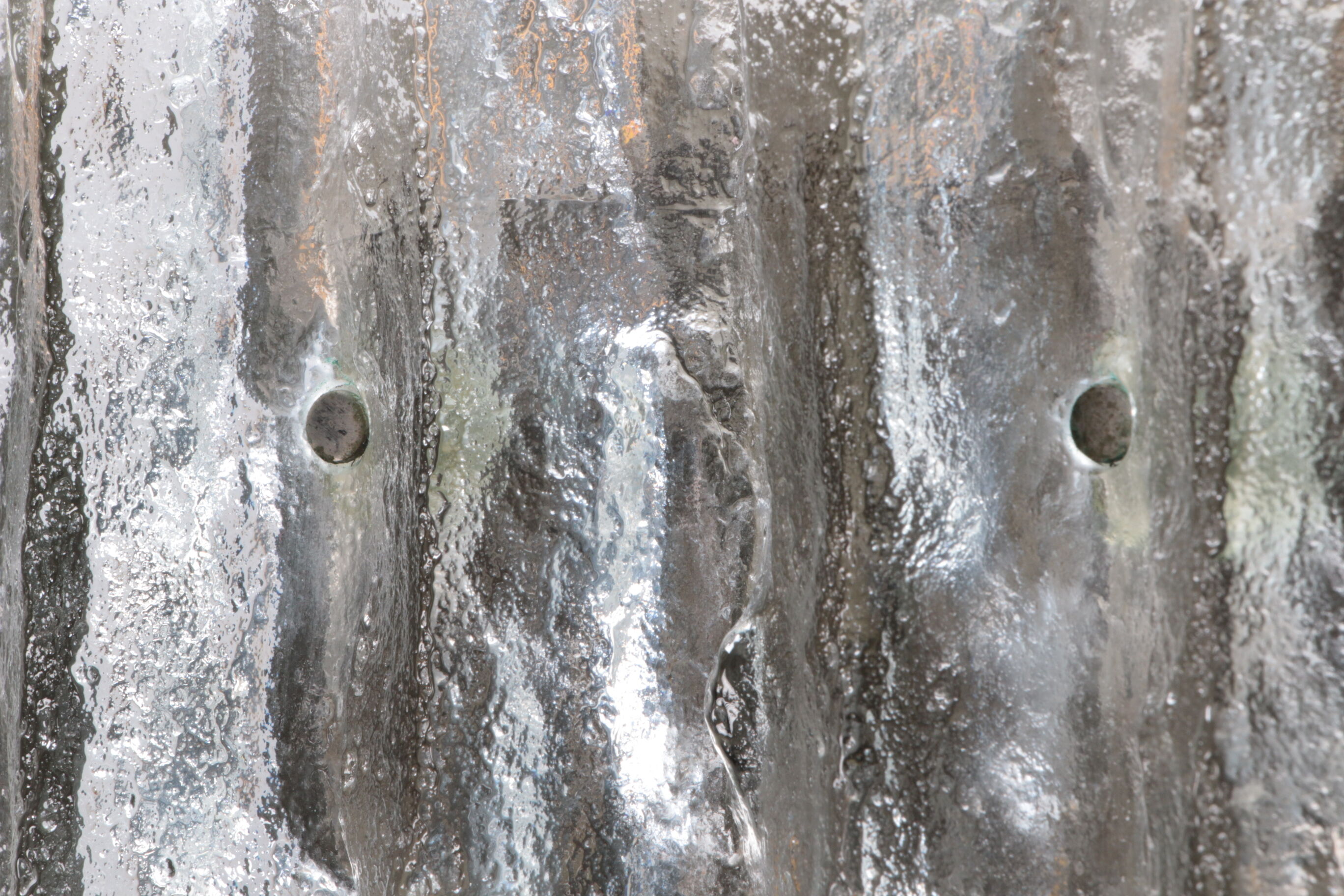 Wall lamp with ice glass made by J.T. Kalmar,1960s