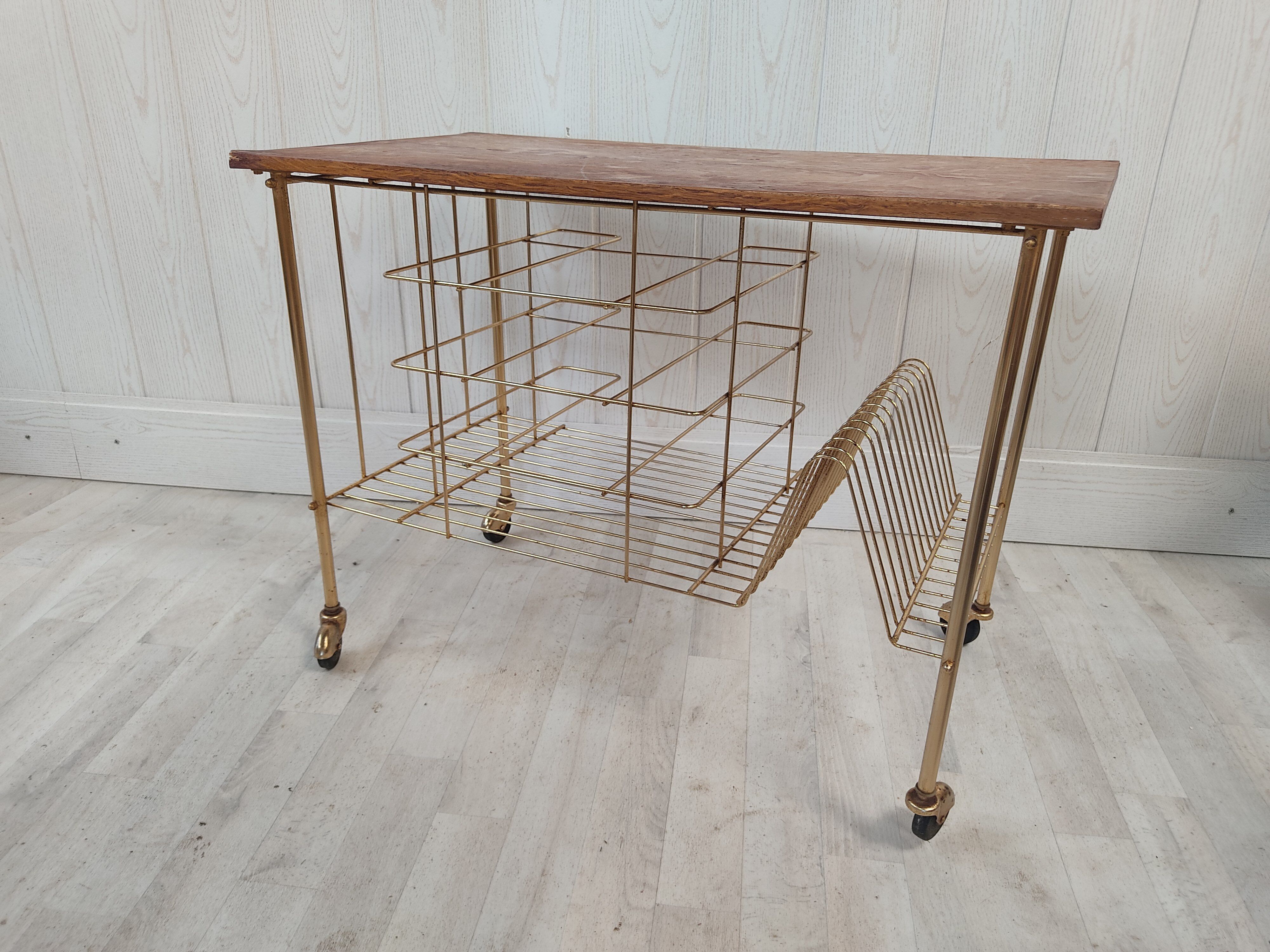 Table porte tourne disques et vinyles