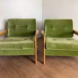 Pair of vintage Scandinavian armchairs – Eugen Schmidt / Solofor style