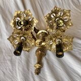 Pair of gilded brass wall lights - Louis XVI style