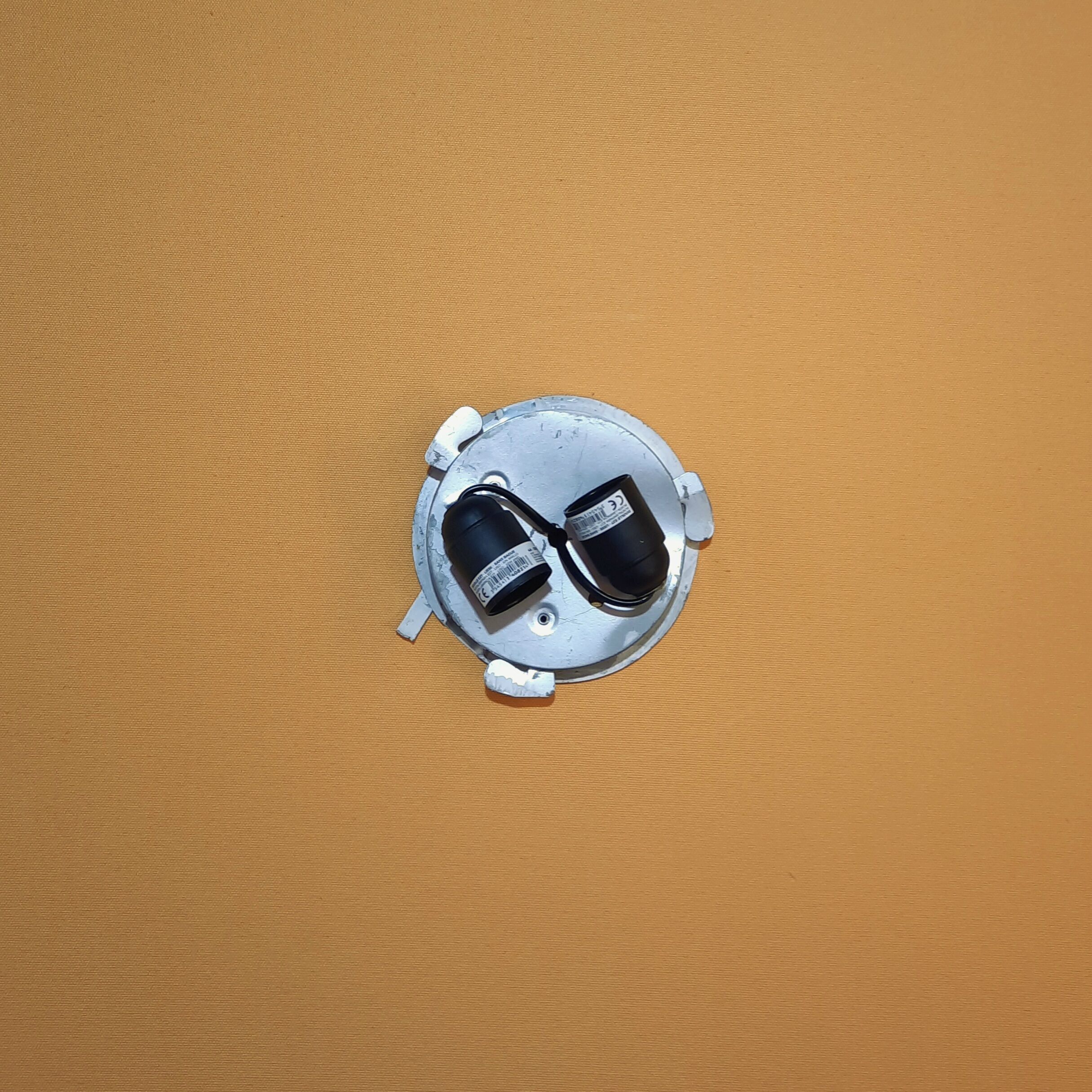 Italian ceiling lamp opaline cylinder Circa 1980