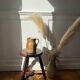 Tabouret en bois rustique