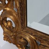 Large 20th Century Italian Baroque style richly decorated wall mirror