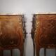Pair of rose wood bedsides and marble top