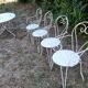 Antique wrought iron garden furniture