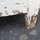 Old patinated wooden sideboard
