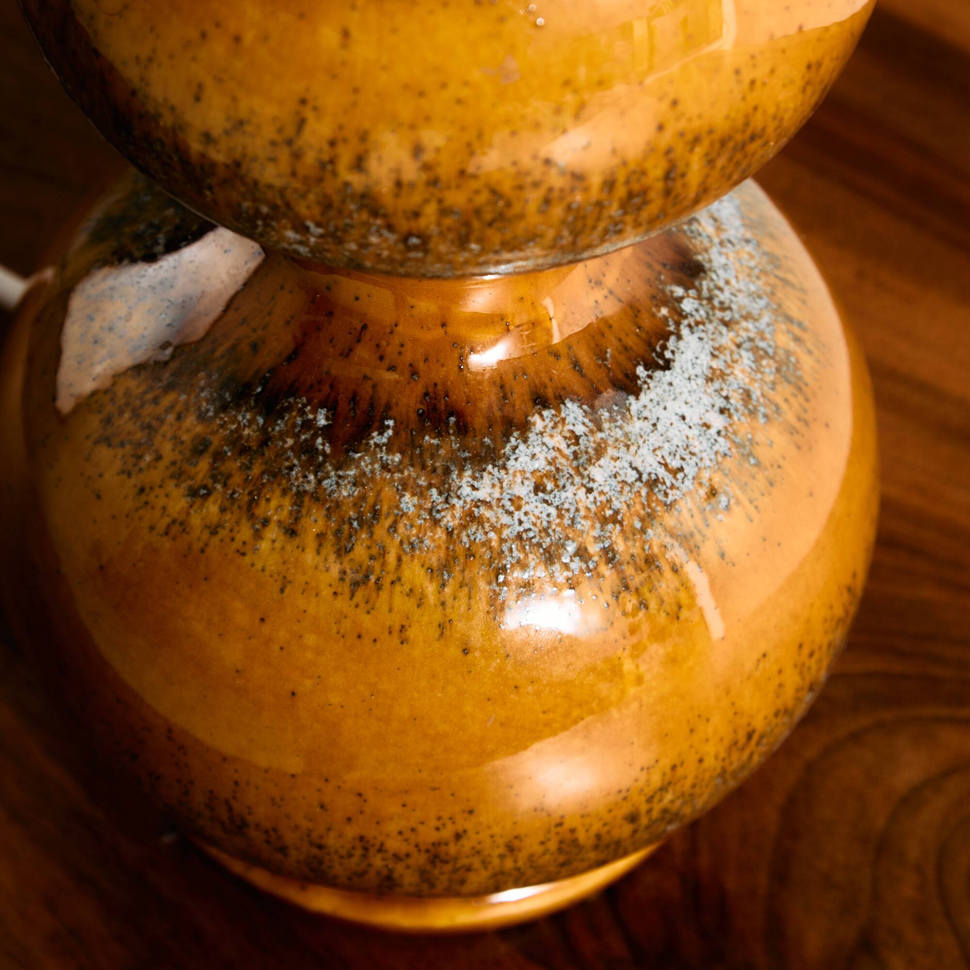 German ceramic table lamp by Kaiser Leuchten