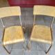 Pair of vintage Mullca school chairs.