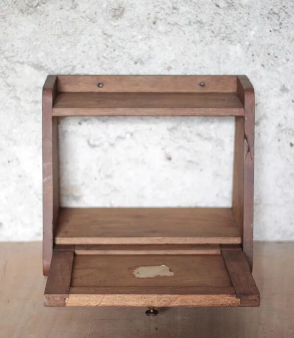 Étagère bois murale, meuble bois vintage, décoration intérieure