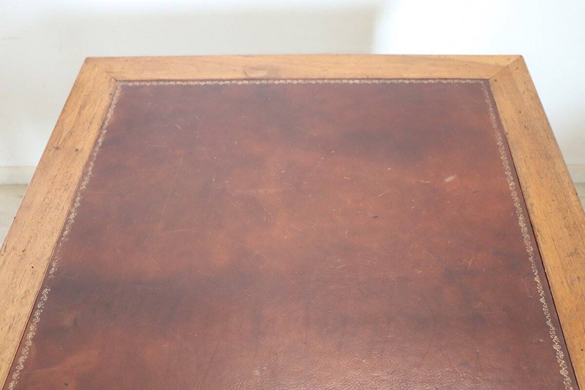 Antique walnut desk, Italy, mid-19th century