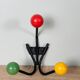 Patère portemanteau 3 boules 1950