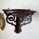 Old corner shelf in openwork wood mp
