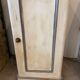Small buffet early 20th century in beige and gray patinated wood with shelf