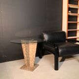 Side table / piece of sofa in marble 80s