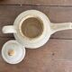 Vintage stoneware set – Botanical decoration / wildflowers – 1970s