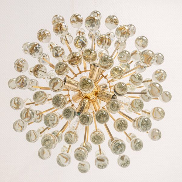 Lustre en verre Murano en forme de goutte, Christoph Palme, Allemagne, années 1970