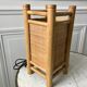Pair of bedside lamps in rattan bamboo 70s