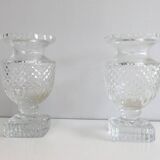 Pair of crystal vases in the Médicis style