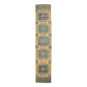Pale orange & blue turkish runner rug 72x341cm