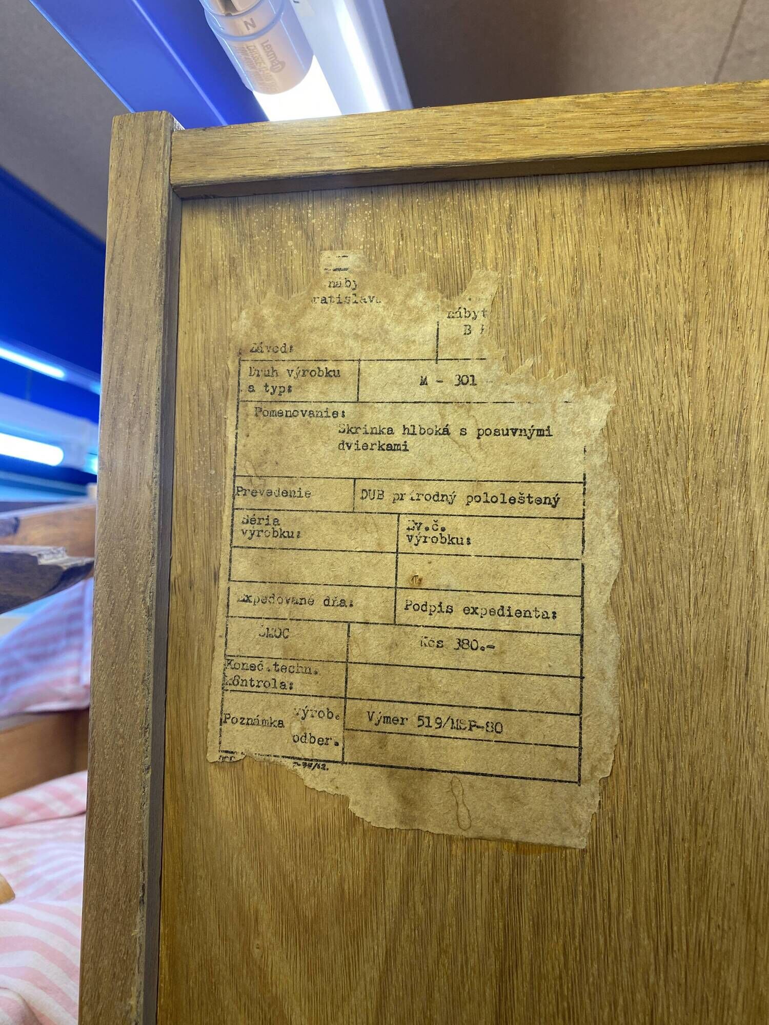 Vintage dresser published by Zapadoslovenske Nabytkarske Zavody, 1960