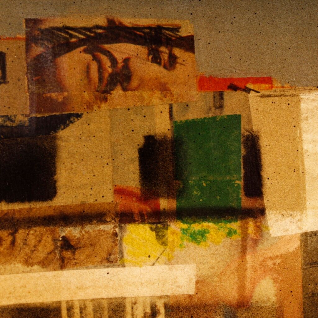 Italian painting depicting city district