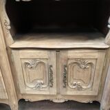 Louis XV style two-part sideboard in solid oak, 20th century