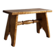 Rustic solid Karelian birch stool | Latvia | 1950s