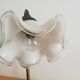1960s brass and glass table lamp vintage