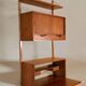 Teak wall secretary RIVAL, Vintage Scandinavian 1960s