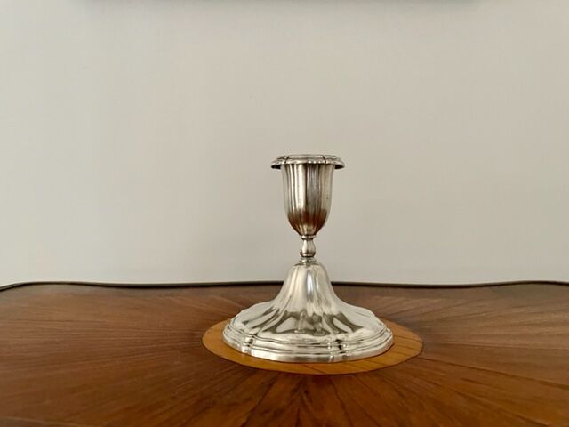 Silver metal wmf candle holder, 1900/1920