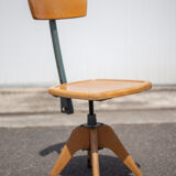 Wood and metal office chair