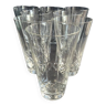 8 grands verres cristal taillé