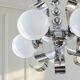 Vintage Space Age chrome chandelier, 1970s