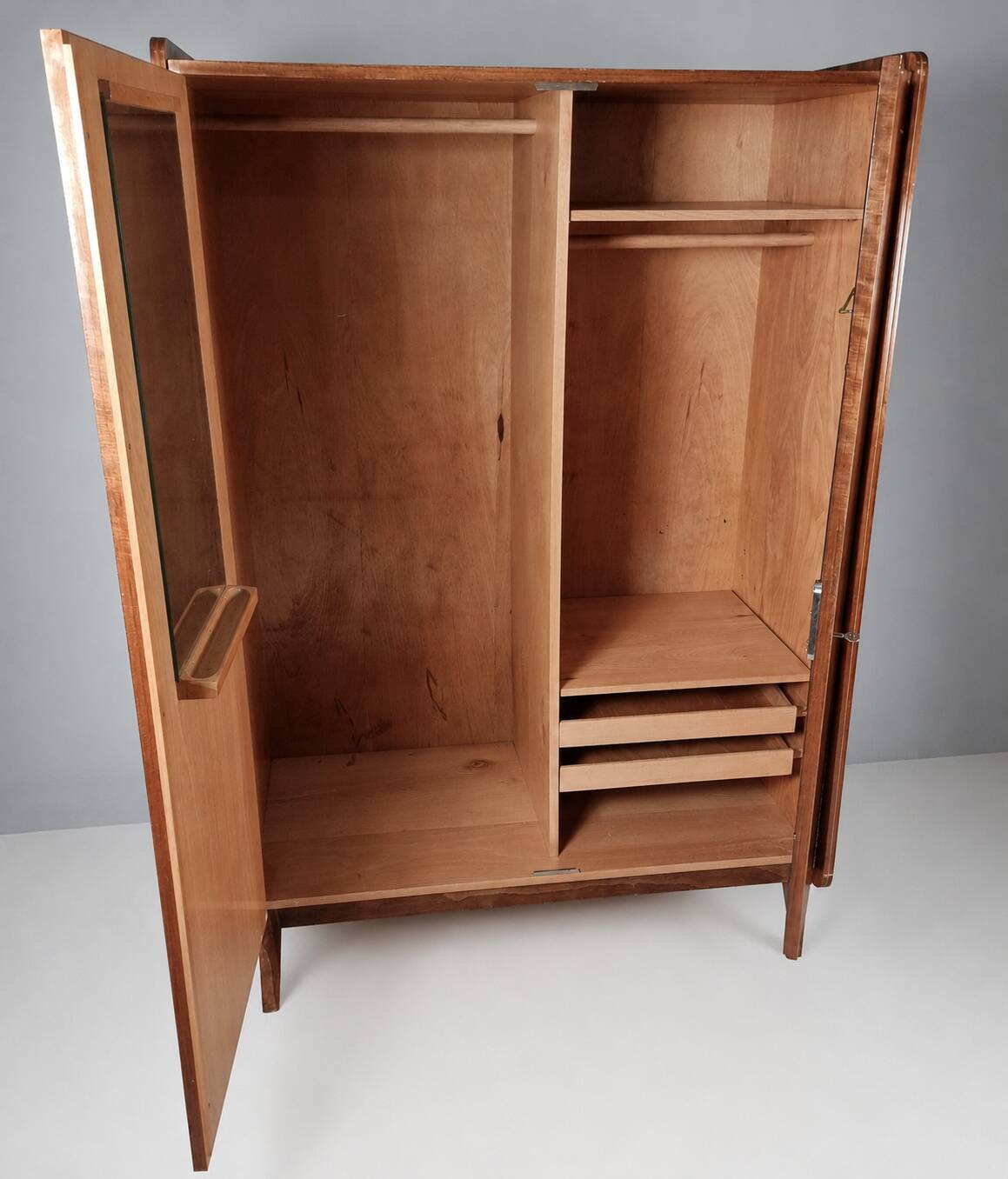 Vintage Wardrobe in Walnut by Tatra Nabytok, 1970s