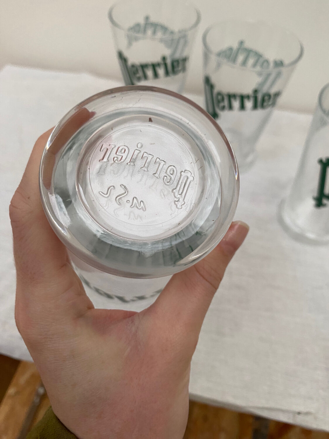 Perrier glasses