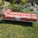 Adult wrought iron bed