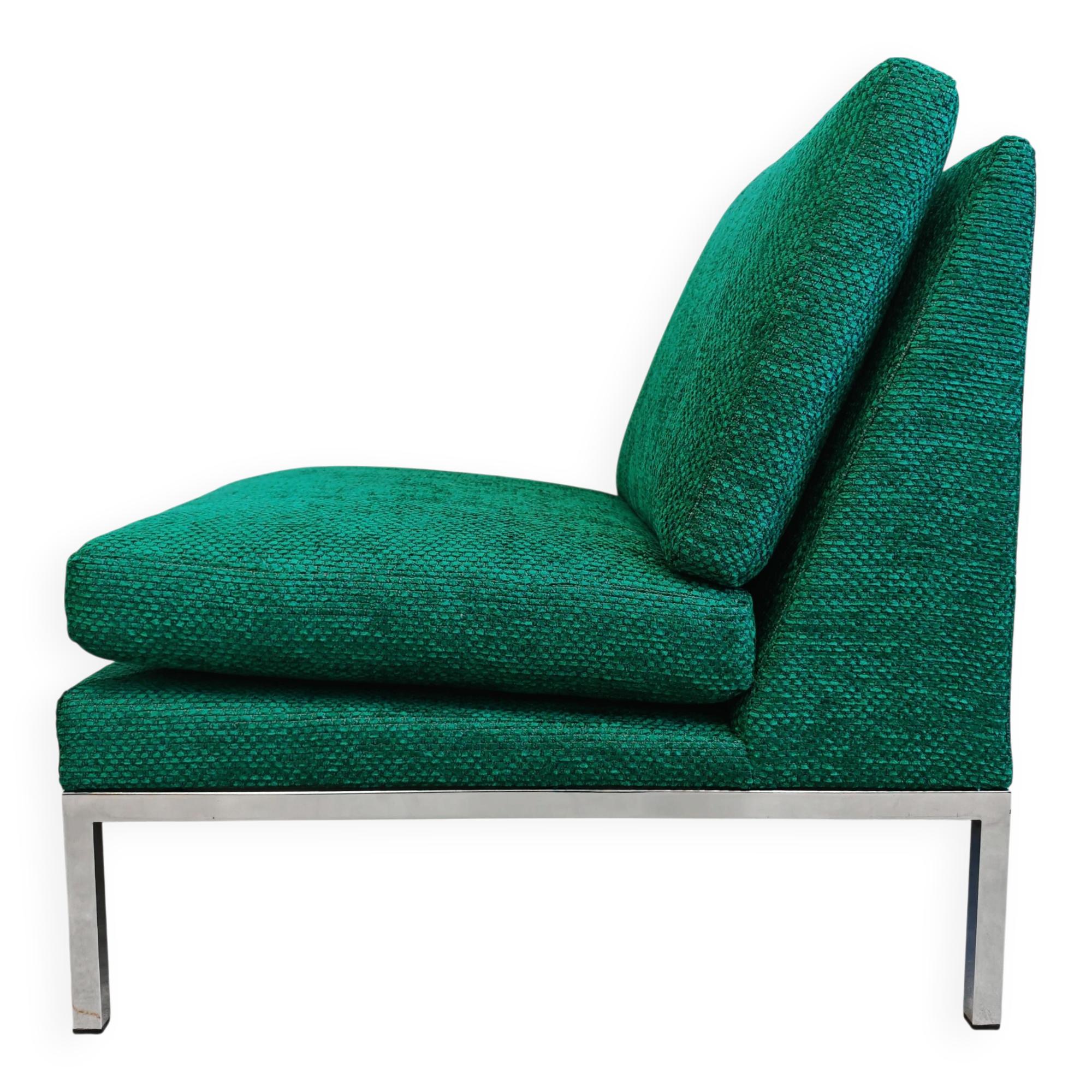 Paire de fauteuils slipper Mid Century Modern par Florence Knoll