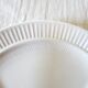 6 white Sarreguemines compartment plates