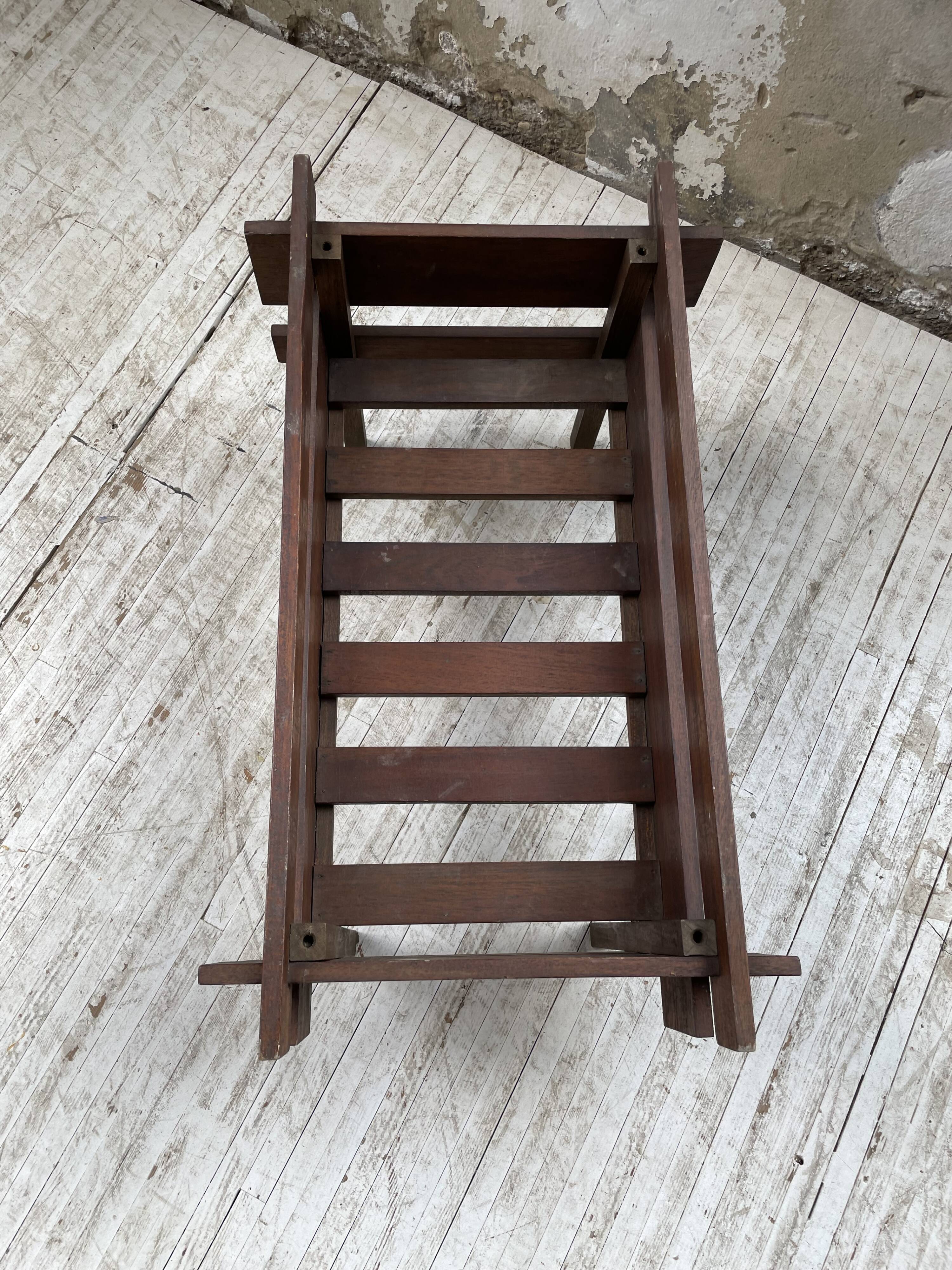 Small modernist oak planter from the 1950s