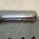 set of 10 silver metal knives