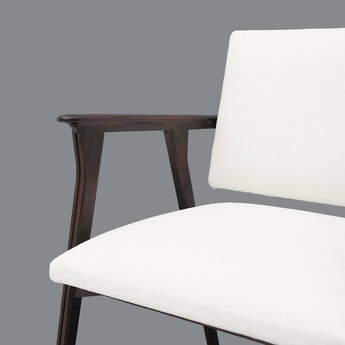 Vintage chaise longues with wooden armrests, 1950s, set of 2