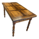 Table porte feuille en noyer, pieds Jacob
