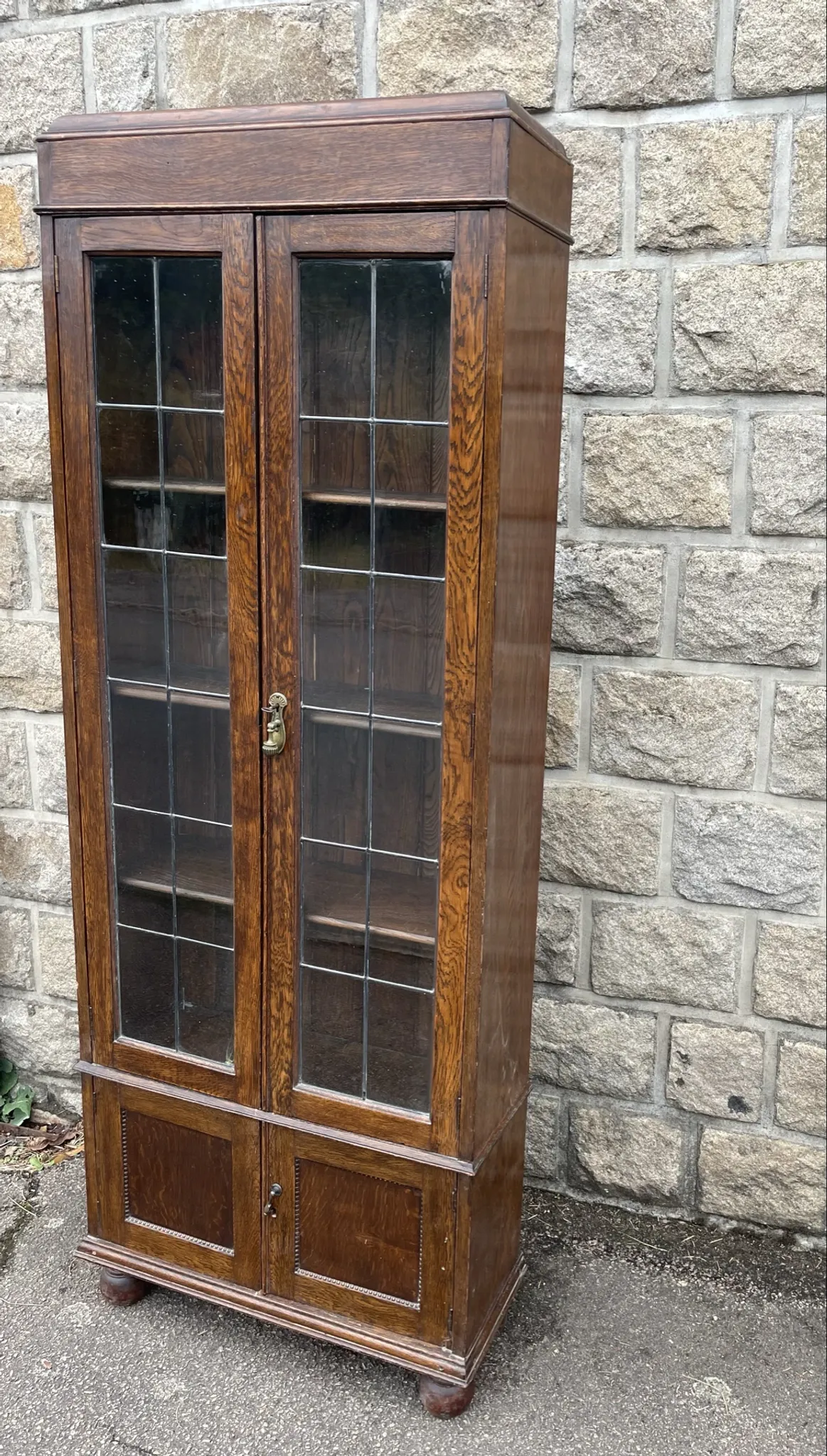 Old library with glass doors