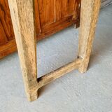 Primitive raw wood console