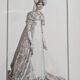 Gravure de mode - costume parisien