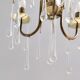 Murano Glass Teardrop Chandelier in the Style of Venini, Italy