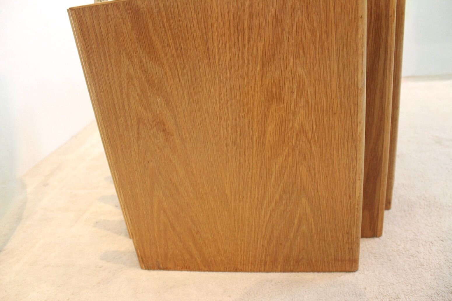 Table basse Heinz Lilienthal avec plateau en verre sculptural