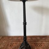 Marble bistro pedestal table, plant holder